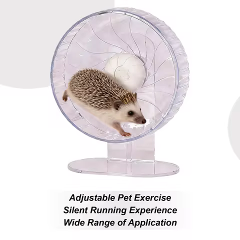 Hamster Wheels Adjustable Height Silent Rotary Habitat Accessories Small Hamster Wheel For Gerbil Mi