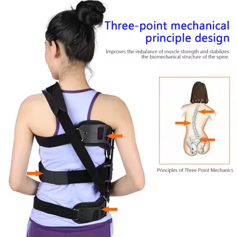 Adjustable Back Brace Straightener Posture Corrector Scoliosis for Back Postoperative Recovery for M