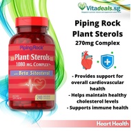 Piping Rock Plant Sterols 270mg Complex with Beta Sitosterol (A03) Hearth and Cardiovascular Health, Cholesterol Support