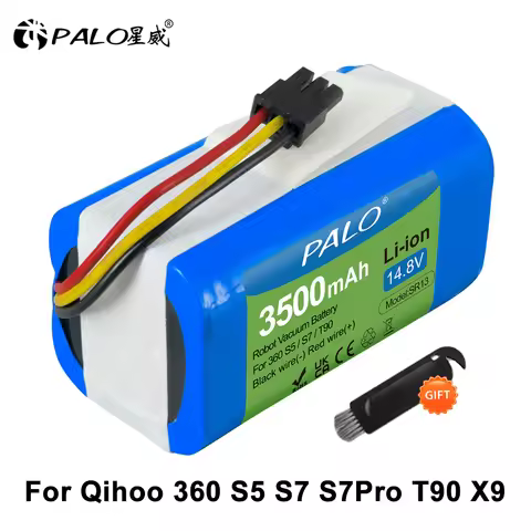 PALO 14.8V Robot Vacuum Cleaner Battery Pack for Qihoo 360 S5 S7 S7Pro T90 X9 Robotic Vacuum Cleaner