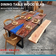 MEJA MAKAN / DINING TABLE / WOOD SLAB