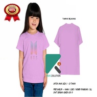 Kaos BTS Anak / Baju BTS Pink Logo / T-Shirt BTS Anak