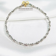 Women's Bracelet S925 Double Noodles + Luxurious Ball LV91 - Van Khanh Jewelry