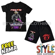 Children's T-shirt Set Children's Pants Character Sg Rapper Kroco Cees Gank Free Name/ Children's T-