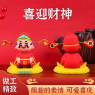 God of Wealth Car Ornaments New Year New Style Lucky Ornaments Figure 7BV6