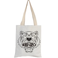 Ready Stock Fashion  Canvas Bag with Zip Tuition Bag Shopping Bag Cartoon Bags Men Women Shoulder 67