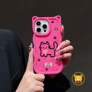3D Wave Cat Ears Phone Case For Xiaomi Poco C85 C75 C71 C65 C61 C55 C51 C50 C31 C3 M3 M2 Pro 5G 4G C