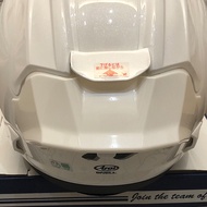Arai RX7X เครื่องบินด้านหลังขนาดใหญ่สีขาวมุก ตกแต่ง MOTO GPVZ-RAM สำหรับหมวกบิด