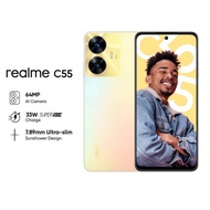 Smartphone Realme C55 6/128 Sunshower (Jingga Senja)