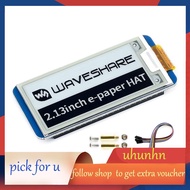 【uhunhn】- 2.13Inch E-Ink Display HAT BlackWhite Two-Color 250X122 Pixel E-Paper Screen LCD for 4B/3B