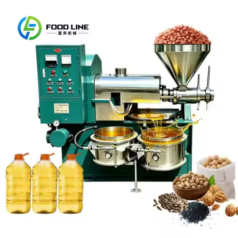 Customize Big Promotion Oil Press Production Line Sunflower Sesame Soybean Cooking Oil Press Avocado