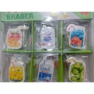 Soft drink cup shaped eraser
