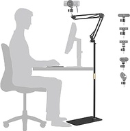 AceTaken MX Brio 4K Webcam Floor Stand,70-inch Telescopic Floor Holder with Webcam Magnetic Mount Co