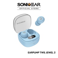 SonicGear Earpump TWS Jewel 2 Wireless Earbuds | Battery Percentage Display | Bluetooth 5.4 | ENC