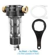 ALTHY Water Pre Filter System Whole House Prefilter Reusable Spin Down Sediment Water Filter Central