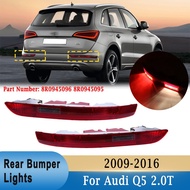 For Audi Q5 2009-2016 Rear Bumper Tail Light Turn Signal Brake Light with LED Bulb Wire Rear Signal 