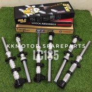 FRONT FORK CNC FORK LAY YAMAHA LC135 LC 135 430mm FORK DEPAN ASSY TOBAKI / LEO CUTTING / OHLINS