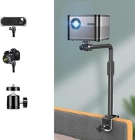 AiFeelife Projector Stand Desk Bedside C-Clamp Projector Bracket Metal Adjustable Projector Holder Bed/Table Mount Suitable for XGIMI Xiaomi Mother Dangbei Load Capacity Approx. 5 kg Black