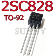 50~100PCS 2SC828 C828 PNP Transistor Low Power Triode 0.1A 30V Brand New Domestic In-line TO-92