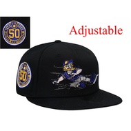 New Era Milwaukee Brewers 50th Anniversary Mascot Metal Edition 9FORTY Adjustable Baseball Cap GKTD 