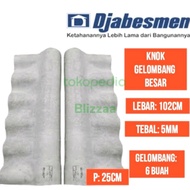 Knok Asbes Gelombang Besar Djabesmen Nok Asbes Gelombang Besar 1Pasang