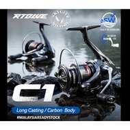BEARKING RTBLUE C1 REEL 1000-4000 Max 10KG Universal water area Fishing Spinning Reel, MALAYSIA Stoc