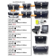 TOP BOX 28L 36L 55L 65L 100L ALUMINIUM X LOGO V3
