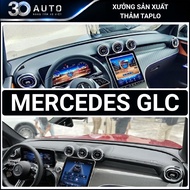 MERCEDES GLC200 GLC300 dashboard carpet with carbon leather, wood grain leather, high quality sun pr