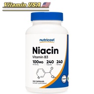 Nutricost Niacin 100mg Vitamin B3 100 mg 240 Capsules