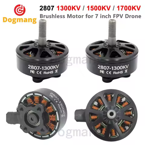 Dogmang 2807 1300KV Brushless Motor 4S X2807 1500KV 1700KV 6S Motor for FPV Freestyle 7inch Long Ran
