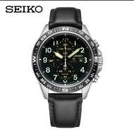 Seiko_SSC737P1 Prospex Series พลังงานแสงอาทิตย์นาฬิกาสำหรับผู้ชายสายหนังผู้ชายนาฬิกาควอตซ์