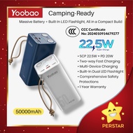 [ 100% ORIGINAL + 1YEAR WRRTY ] YOOBAO H5 50000mAh SCP 22.5W + PD20W 5A Fast Charge SCP PD QC3.0 Cam