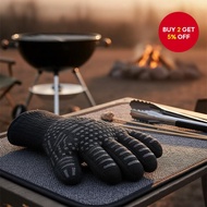 BBQ Gloves 1 PCS Oven Mitts 500°F Fireproof Heat Resistant Barbecue Insulated Microwave Gloves