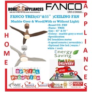 FANCO TRES(43INCHES & 50INCHES)CEILING FAN DC , 6 speed remote ( reversible)/FREE EXPRESS DELIVERY