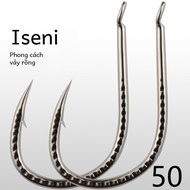 Thì Ni Fish Hook Carbon Steel Fish Hook for Carp And Grass Carp Tackle Kit Ocean Bank Fishing Lake R