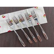 Set of 5 18/10 stainless steel plates fontignac