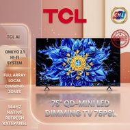 TCL (2026) 75" P8L QD-MINI LED 144HZ DIMMING GOOGLE TV 75P8L - TCL WARRANTY MALAYSIA