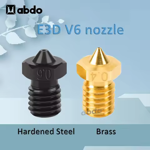 3D Printer Parts E3D Nozzle 0.2/0.4/0.6/0.8mm Hardened Steel nozzles for Titan Extruder Prusa i3 MK3