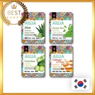 [AILLIA] Mask Sheet 4 Types 1PC Cucumber/Collagen/Aloe/Green Tea│Face Mask Korean Maskpack