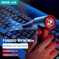 OPOLAR Powerful Dust Blower 100500RPM Cordless Dust Collector Blower Computer Host Keyboard Cleaning Dust Handheld Car Mounted Dust Blower