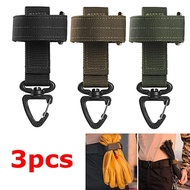 3PCS Gloves Holder Tactical Gear Clip Keychain Multi-purpose Molle Hook Belt Keeper Outdoor Camp EDC