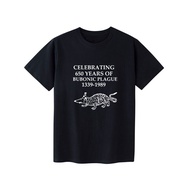 Celebrating 650 Years of Bubonic Plague Funny T-Shirt Men Women Printed Tshirt Cotton Short Sleeve O