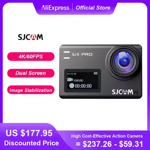 SJCAM SJ8 Pro Action Camera Waterproof Anti-Shake 4K 60FPS 5G WiFi Touch Screen Multifunctional Outd
