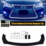 Universal Front Bumper Lip Spoiler For Lexus CT200H 2014-2017 IS RC GS Series Side Splitter Body Kit