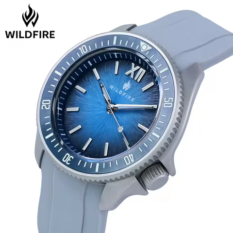 WILDFIRE 42mm Dive Watch With Luminous Matte Case Sapphire Crystal Glass NH35A Automatic Movement 10