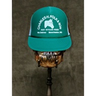 Vintage Charles H.Folks &amp; Son USA Trucker Cap/Hat 🔥🔥