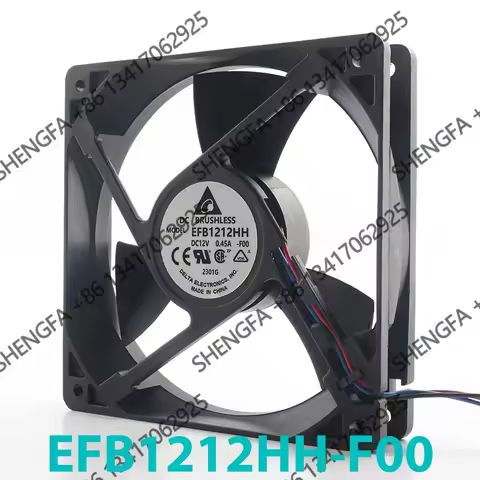Chassis Power Supply High air Capacity Ball Cooling Fan EFB1212HH-F00 Delta 5V 24V 48V DC12V 0.45A A