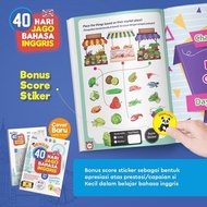 Buku Anak Genius 40 Hari Jago Bahasa Inggris Ziyad Books Bonus Stiker