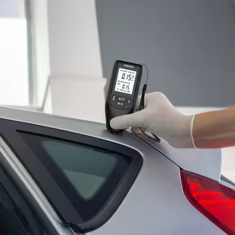 HW-400 Digital Paint Thickness Gauge 0-2000UM Digital Paint Meter Car Coating Thickness Meter for FE