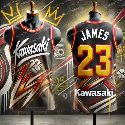 2025 USA Basketball Vest Lebron James 23 Jersey T-shirt Hip-hop Style Basketball Jersey Kawasaki Qui